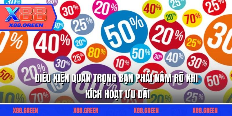 Điều kiện quan trọng bạn phải nắm rõ khi kích hoạt ưu đãi